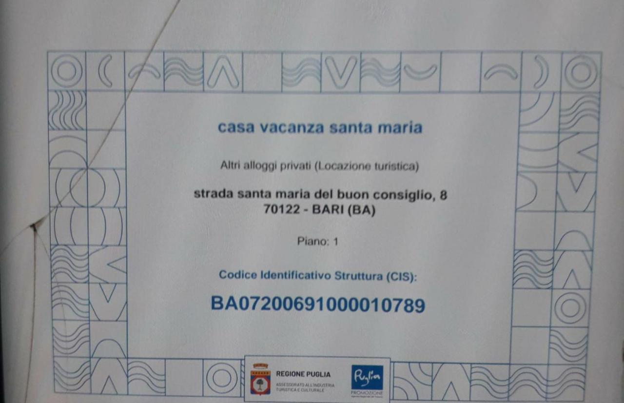 Casa Vacanze Santa Maria Villa Bari Exteriör bild